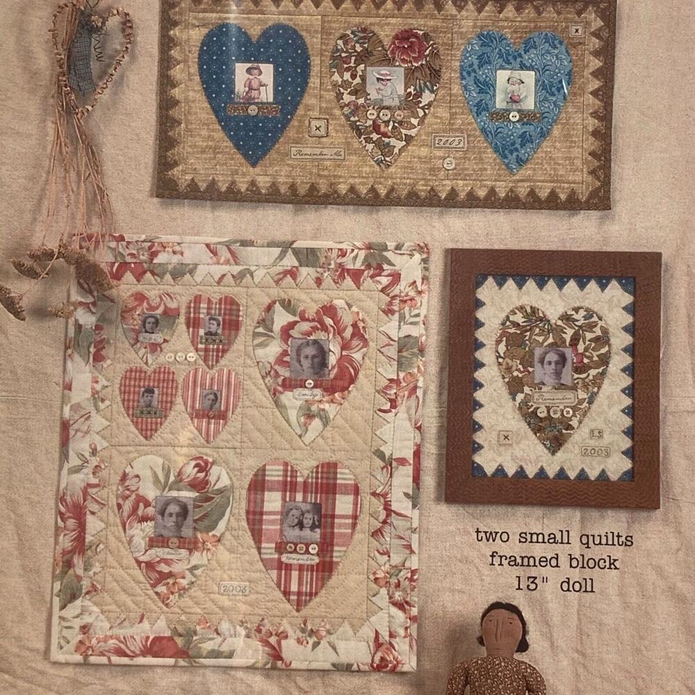 Liberty Star LIB122 Pattern Dearie Remember Me 22 x 10 Wall Hangings Folkart
